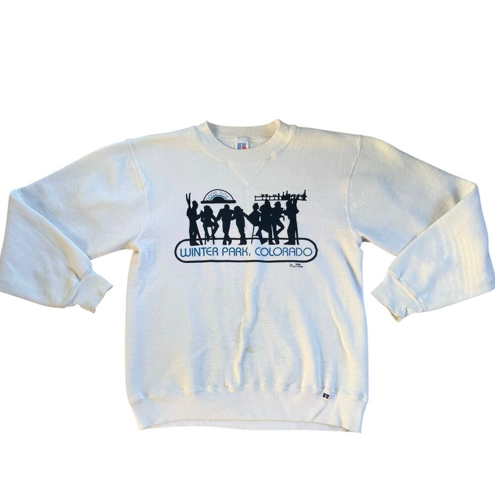 Vtg 1980s Winter Park Colorado Sweatshirt Size Small Small